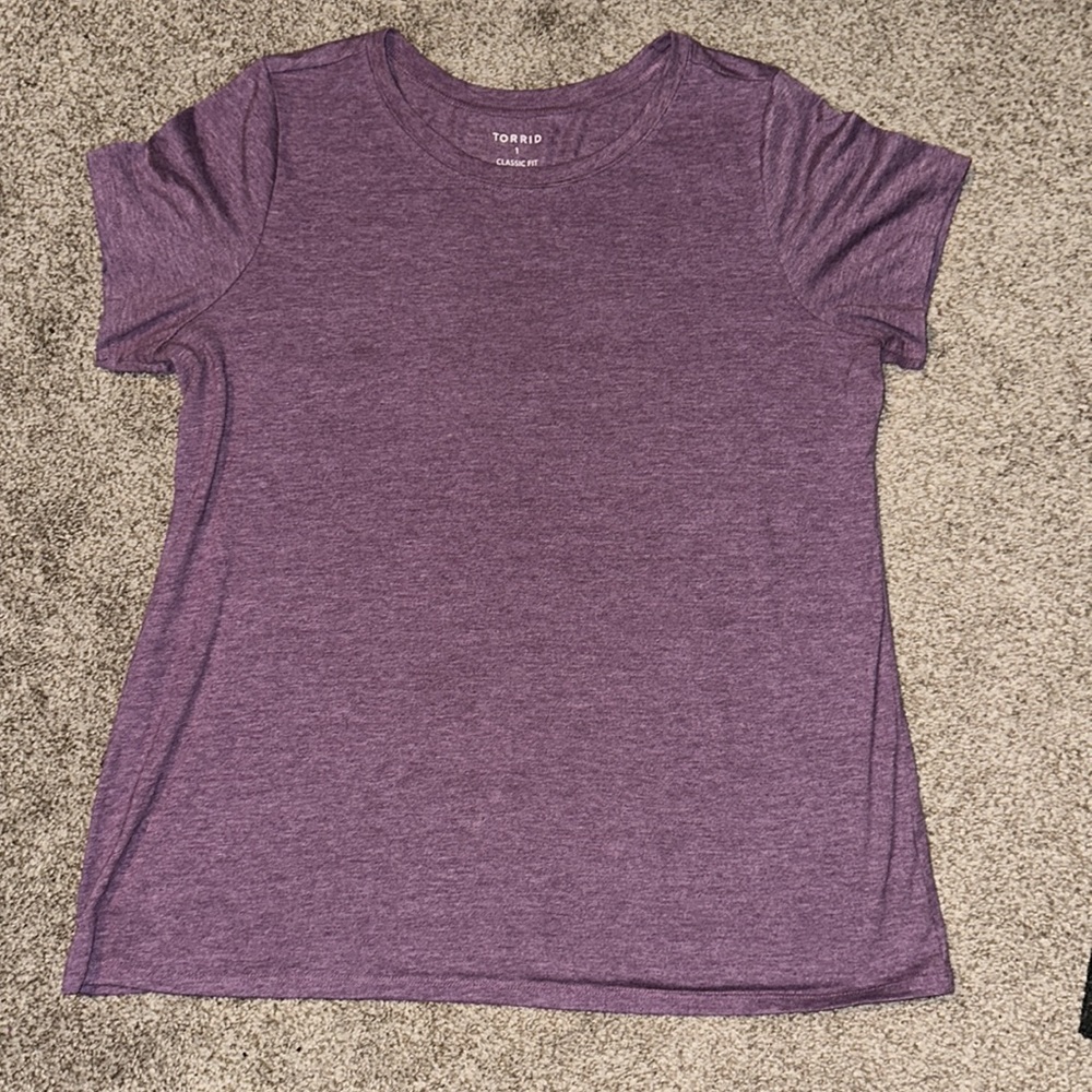 Torrid classic fit purple tee